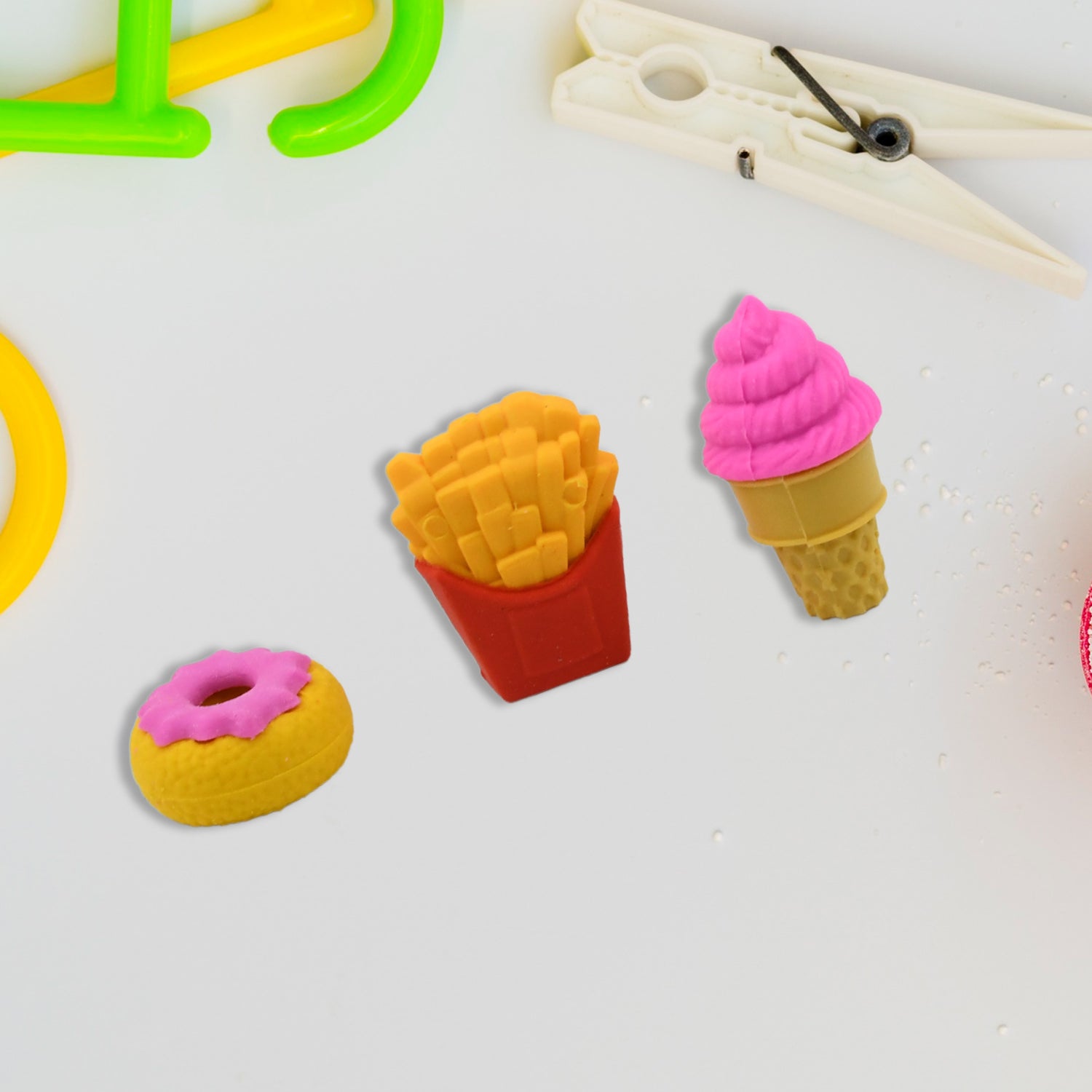 3D Food Fancy & Colorful Erasers – Cute Novelty Eraser Set for Kids & School Prize (1 Set / Mix Design & Color) 3D Food Fancy & Colorful Erasers – Cute Novelty Eraser Set for Kids & School Prize (1 Set / Mix Design & Color)